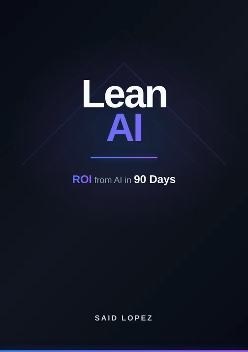 Lean AI Book Cover — Fix the Process, Then Add the AI